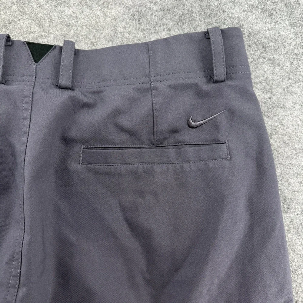 Nike Golf Shorts Mens 33 Gray Flat Front Performance Dri-Fit Activewear